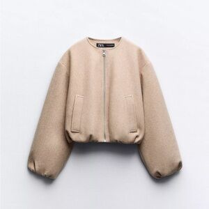 NWOT Zara Soft Bomber aso Arielle Charnas